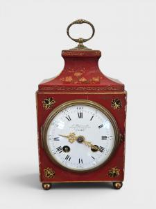 Seltenes französische Reiseuhr "F. Auricoste Paris" – Mitte des 19. Jahrhunderts